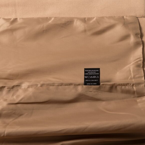 Missguided Camel Sleeveless Double-Breasted Longline Vest - Picture 5 of 5